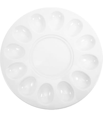 Holst Porcelaine Plat à Oeufs 16 Cavités - Plateau Cuisson 28 X 22 X 2 Cm Blanc