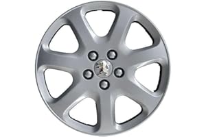 RIXTO Juego de 4 tapacubos adaptables para Peugeot 407/207/307/1007/4007 / Tepee - Diámetro 16" - con Logotipo Cromado - no Originales