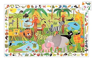 Djeco - 82889 - Puzzle Observation - Jungle - 35 Pièces