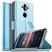 Produktbild KuGi Nokia 8 Sirocco Hülle Case, Nokia 8 Sirocco Wallet Case, Brieftasche Case Hülle PU Kunstleder Flip Case mit Standfunktion Kartenfächer und Bargeld für Nokia 8 Sirocco Smartphone.Blau
