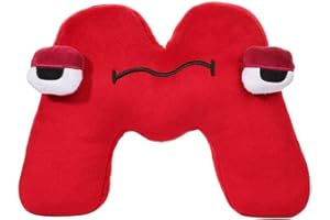 HODOFICE Alphabet Lore Plush Juguetes Bebes Peluche Figuras Alfabeto Plush Pillow Cute 26 Letters Juguete de Preescolar Suave de Peluches de Peluche en Inglés para Niños y Fanáticos Regalo de Cumpleaños (M)