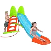 FEBER - Slide 10 with Water, with Hole to Put the Hose, Non-Slip Stairs, Multicolor, High Resistance and Easy Assembly, for C