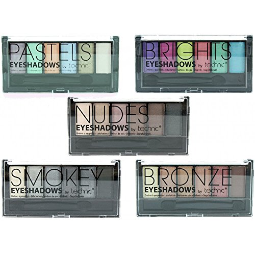 Technic 6 Piece Eye Shadow Palette Set - Choose Your Shade