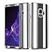 Produktbild Hülle für Samsung Galaxy S9 Plus,Samsung Galaxy S9 Plus Vollschutz Mirror Case + Gratis Panzerglas, SaKuLa Hart PC Spiegel Handyhülle für [Thin Fit 360°] Komplettschutz Rundumschutz-Schale in perfekter Passform 2-teilige Etui Bumper Cover Tasche für Samsung Galaxy S9 Plus,Kristall Stoßdämpfend Beidseitiger Vorne und Hinten Schutzhülle Touchscreen Dünne Handytasche für Samsung Galaxy S9 Plus-Silber