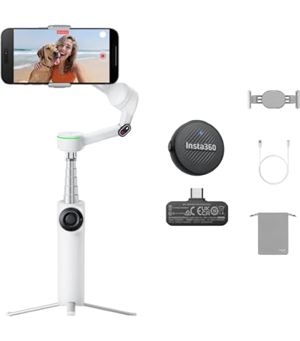 Insta360 Flow : Un Gimbal Avec Suivi, Trépied Et Perche Intégrés