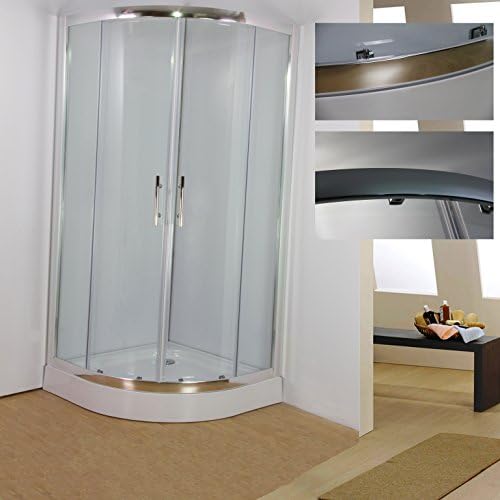 Shower Enclosure Quadrant Corner Screen Cubicle Doors Tray Waste 700 800 900 MM (800 MM)