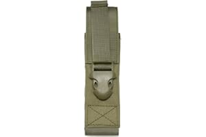 DONGKER Flashlight Pouch,Waterproof Torch Holster with Buckle for Outdoor Camping Hiking Hunting