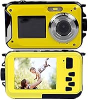 PowerLead Gapo G050 Double Screens Waterproof Digital Camera 2.7-Inch Front LCD with 2.7-Inch Camera Easy Self Shot Camera