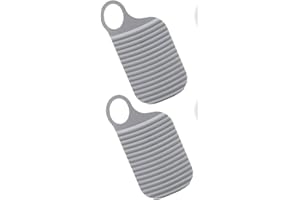 BOBOZHONG Mini Wash Board Mini Washboard, tragbar, 2 Stück, tragbar, rutschfest, Mini-Washboard, Reinigungswerkzeug für das Waschbrett, tragbar, Kleidung für Kinder, Waschen