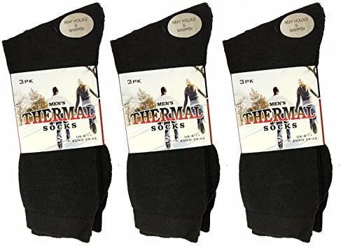 High Quality 6 Pairs Mens Long Thermal Sock, Winter Warmer Hot Walking Hiking Work Socks, UK 6 - 11 @ Noors