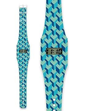 3D CUBES Pappwatch / Armbanduhr aus reißfestem und wasserabweisendem TYVEK®