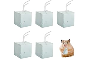 XKSOCT 5 stück Zahnschleifstein zum Hamster,Vulkanstein,Molarstein für kleine Haustiere,Kaninchen,Chinchillas,Meerschweinchen