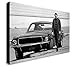 Produktbild FAB Steve McQueen - Ford mustang- Bullitt Film-Canvas Wall Art Print - verschiedene Größen, holz, A1 32x24 inches