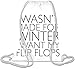 Produktbild I Wasn't Made For Winter I Want My Flip Flops Slogan Kordelzug Beutel
