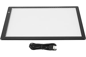 SORANDY Slide Viewer Light Box, Negative Viewer, Ultra-Thin A4 Light Pad Scanner, A4 Slide Viewer, Artist Sketching, Old Slides Scanning Light Box with 3 Adjustable Brightness, USB Powered