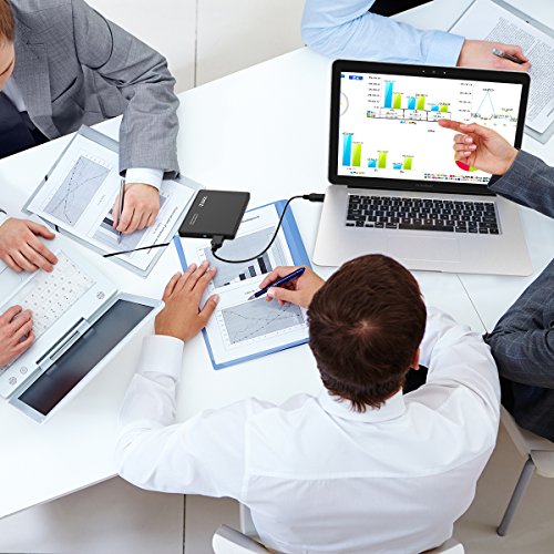 ORICO 2,5″ Festplattengehäuse Extern, USB 2.0, für SATA 2,5-Zoll Notebook Interne HDD und SSD von 7 / 9,5 mm, Werkzeugfreie Montage, Hochgeschwindigkeits - 7