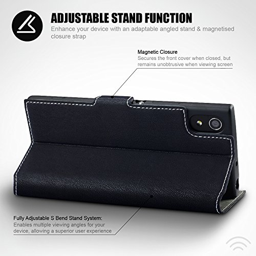Sony Xperia XA1 Funda Cartera adaptable en posicion horizontal - Negro reviews Sony Xperia XA1 Funda Cartera adaptable en posicion horizontal - Negro