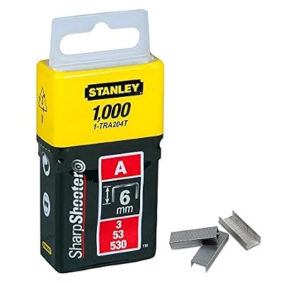 Stanley 1-TRA204T Agrafe 6 mm Type A Boîte 1000 pièces