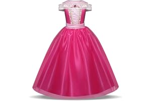 PRETTY PRINCESS Aurora Dress Up Princess Costumes for Girls - Deluxe Fancy Dress Princess Party, Birthday and Halloween Kids & Toddlers Age 3-10 Years