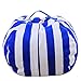 Produktbild FELICIPP EXTRA große gefüllt Tier Lagerung Sitzsack Stuhl Spielzeug Organizer Ball Form mit Griff (Color : Blue T, Size : 18'')