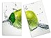 Produktbild Herdabdeckplatte Schneidebrett Spritzschutz aus Glas, Multi-Talent HA79453450 Grüner Apfel Variante 2er Set (2 Panels)