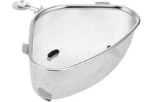 Sink Drain Basket, Kitchen Multi-Functional Corner Strainer, Corner Drainer Rack With Fine Mesh, For Kitchen Sink Easy To Cle