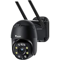 Überwachungskamera Aussen WLAN, Ctronics PTZ Dome WiFi Kamera, 1080P IP Kamera Outdoor, Mensch Bewegungsmelder…