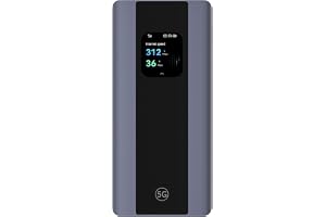 Brovi 5G Mobile WiFi Pro 5 E6888-982,OLED Touchscreen Upload 3.6Gbps Download 500Mbps Upload Wi-Fi 6 Plus with 7000mAh Battery