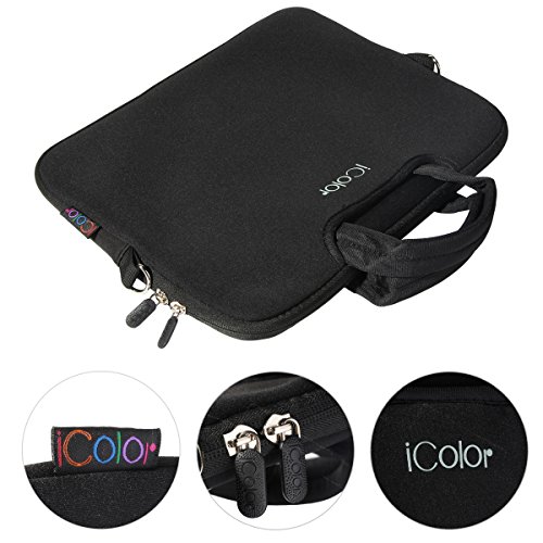 iColor Netbook- und Chromebook Tasche Notebooktasche Laptoptasche Schutzhülle für Größe 12,9 13 13,3 Zoll mit Zubehörfach und Schultergurt - 3