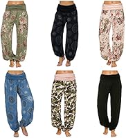 JillyMode Leichte Haremshose OneSize in Viele Muster