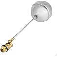 Cold Water Tank Ball Valve, Stainless Steel Float Valve, Float Valve Ball Steel, 3.9Inches Small Cistern Float DN15 Water Tank Ball Valve Thread Adjustable Float Ball Sensor Hydraulics, for Water Tank