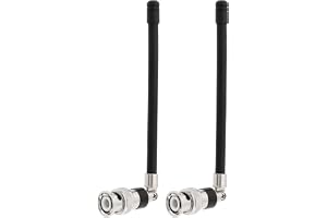 ECSiNG 2 st 1/4 vågantenn ersättningsdel UHF 400 till 900 MHz mikrohpneantenn kompatibel med Shure SLX, BLX, U4S, U4D, UR och mer, 5DBi