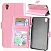Produktbild Nancen OnePlus X / ONE E1001 Lederhülle Neu Style Acht Farbe Weich PU Flip Case Ledertasche / Schutz Etui, Einfach Vintage Kollektion Karten Slot Foto Wallet Hülle Handy Tasche Zubehör