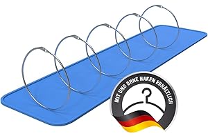 HOHAGE® Warenring & Schlüsselring groß 120mm Durchmesser (5 Stk.) - vielseitiger Metallring mit einfachem Verschluss - langlebige Metallringe zum Öffnen für vielseitige Einsatzzwecke