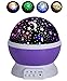 Produktbild Rightwell Baby Nachtlicht Projektor Romantische Sternenhimmel Projektor LED Stern Projektor Nachtlicht Lampe für Schlafzimmer, Geburtstag,Weihnachten,Kinder,Baby,Haus,Kinder Zimmer,Hochzeit,Geburtstag,Parteien (Lila,360 Grad Drehbar,USB)