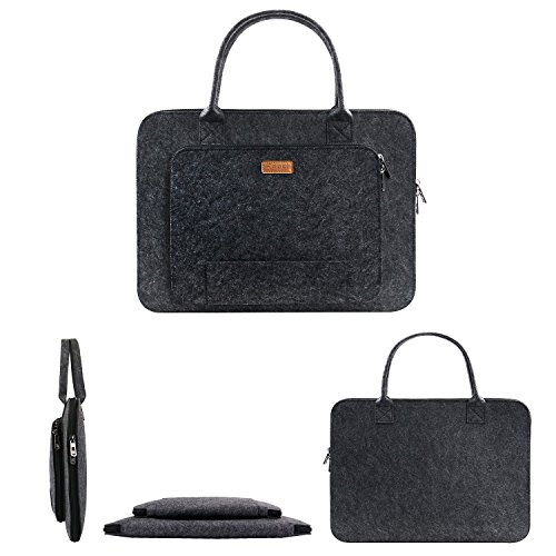 Ropch 15 Zoll Laptoptasche  Filz Tragbare Notebooktasche Handtasche Laptop Schutzh  lle Sleeve H  lle Tasche f  r Acer   Asus   Dell   HP   Lenovo - D