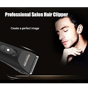Woolala Salon Professional Hair Clipper Cordless Rechargeable for Adults and Toddlers Rapid Charging with 4 Guides Comb - Image 2
