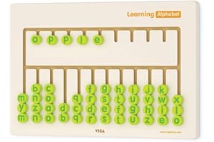 VIGA 50674 - Wandspiel Alphabet, Multi Color