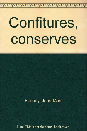 Livres Couvertures de Confitures, conserves