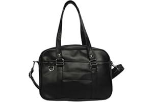 BIOSA Sac à main d'école japonaise en cuir PU, sac d'uniforme JK avec sangle réglable, sac Ita avec fermeture éclair, sac à bandoulière Kawaii, sac messager pour femme