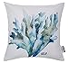 Produktbild TOM TAILOR T-Kelp Kissenhülle, Baumwolle, weiß/türkis, 40 x 40 cm