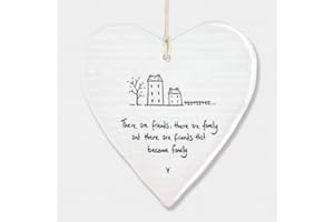 EAST OF INDIA ‘Friends and Family’ Wobbly Hanging Heart