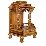 Surbhi Wall Hanging Wooden Temple for Office &amp; Home (Brown)