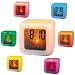 SHOP ONLINE Square Color Changing Digital Lcd Alarm Table Desk Clock With Calender Time Temperature Lights RS.399.00