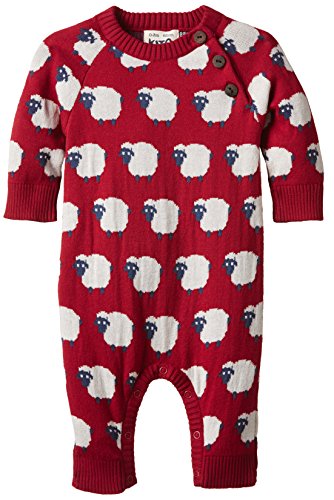 Kite Baby Boys' Ram Lamb Romper, Red, 12-18 Months