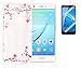 Produktbild Huawei nova(2016) Neu Design Hülle mit Panzerglas,ISENPENK Ultra Slim Silikon Soft TPU Cool Modisch Pattern Case,Schöne Einfache Outdoor Crystal Clear Transparent Wasserdicht Shockproof Anti Slip Stoßfest Protection Durchsichtig Handyhülle,Thin Silicon Cover Bumper Schutzhülle Tasche für Huawei nova(2016) 5.0Zoll[Plum Blume]+Panzerglas/Schutzglas/Displayschutzfolie
