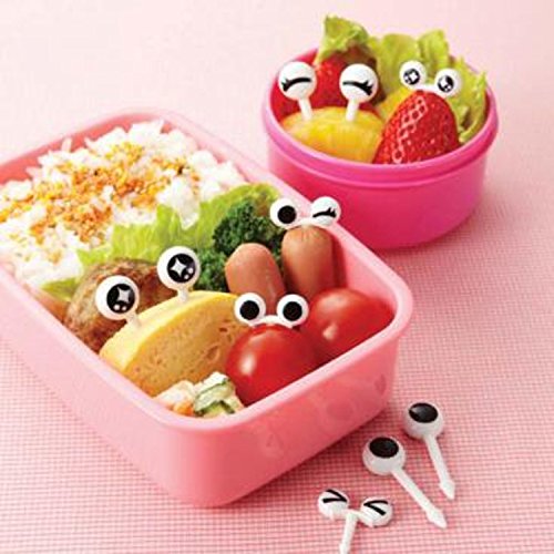 CutezCute Bento Eyes Design Food Pick (Set of 10), Black/White by CuteZCute - 7