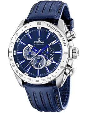 Festina Herren-Armbanduhr Analog Quarz Leder F16489/B