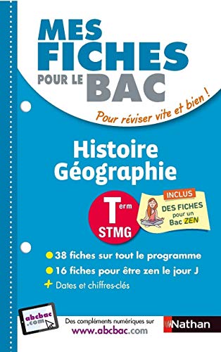 Télécharger Mes fiches pour le BAC Histoire Géographie Term STMG PDF