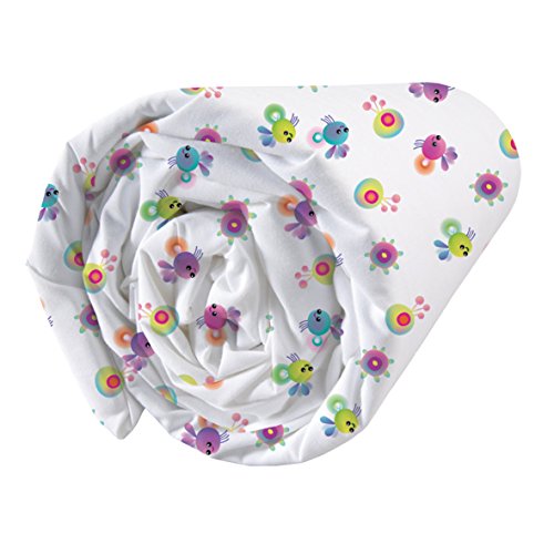 CTI 043665 Spannbettlaken aus Baumwolle, Motiv Trolls True Colors, 90 x 190 cm, rosa